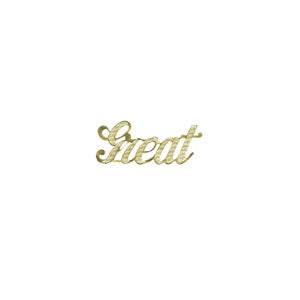 Script Words - Gold